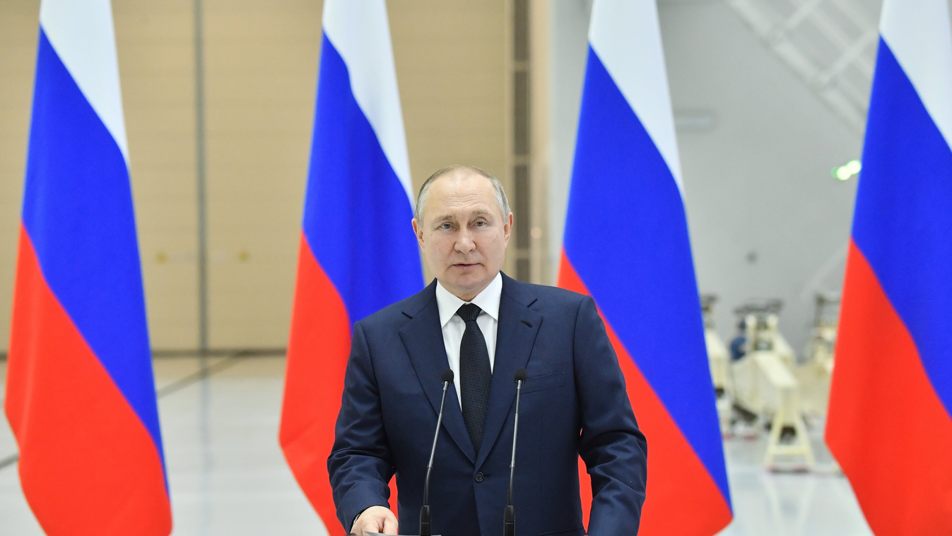Vlagyimir Putyin orosz elnök portré GAGARIN, Jurij; PUTYIN, Vlagyimir 