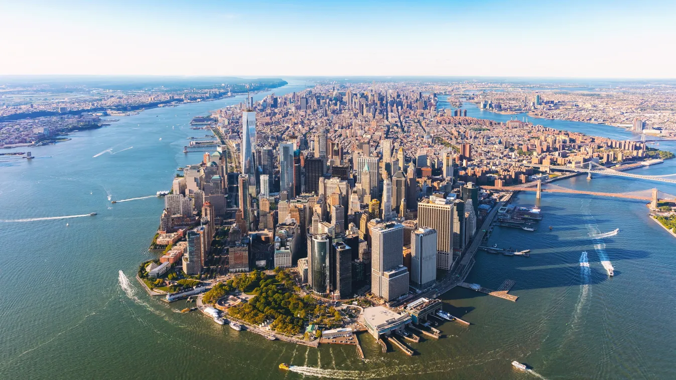 Aerial,View,Of,Lower,Manhattan,New,York,City 
