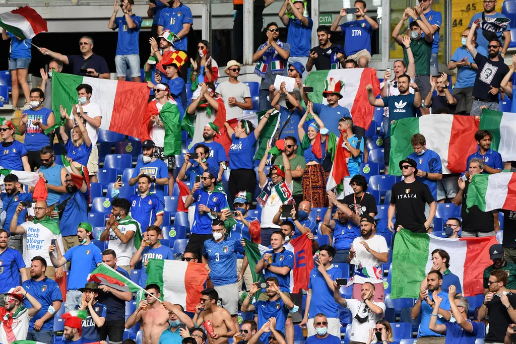 Olaszország - Wales, Foci EB, labdarúgó Európa-bajnokság, Euro 2020, labdarúgás, csoportkör, A csoport, Stadio Olimpico, Róma, 2021.06.20. 
