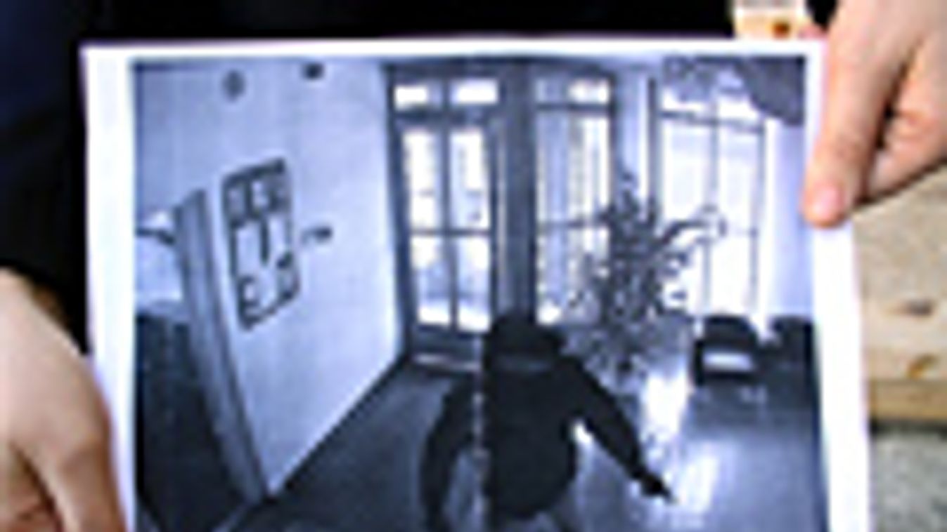 bankrablás, 
A veszprémi Kinizsi Bank biztonsági kamerájának felvétele a fegyveres bankrablóról