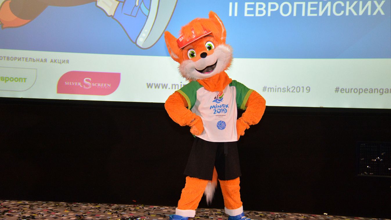 Belarus Second European Games Mascot confetti 2019 European Games 