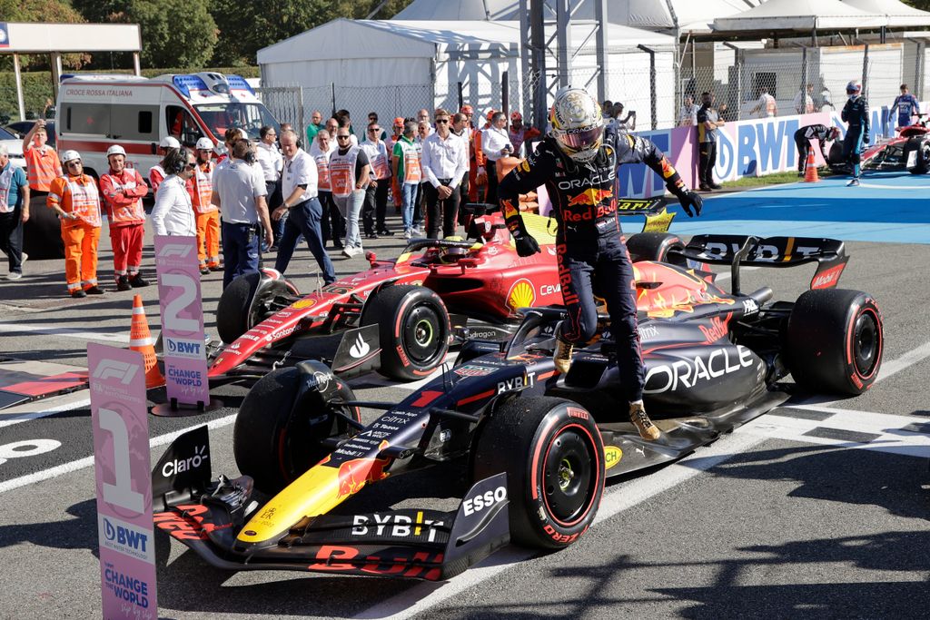 Forma-1, Olasz Nagydíj, Max Verstappen, Red Bull, Ferrari 