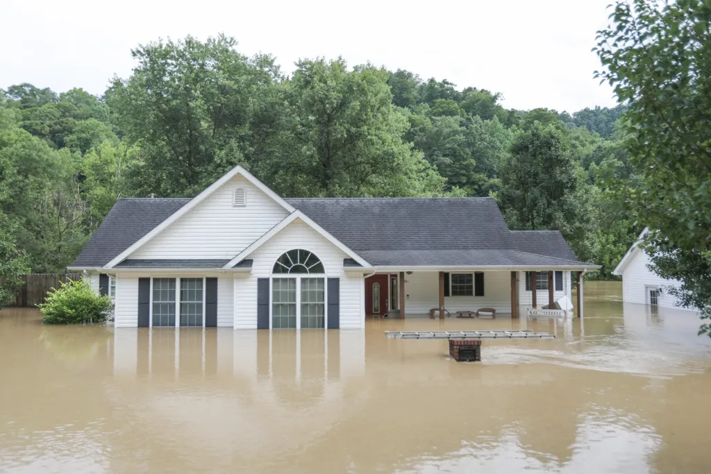 Árvíz pusztít az Egyesült Államokban, árvíz, pusztítás, özönvíz, víz, Kentucky, áradás, Egyesült Államok 