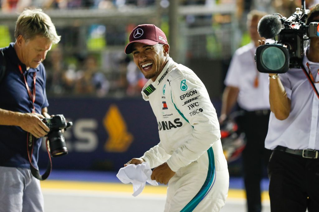 A Forma-1-es Szingapúri Nagydíj szombati napja, Lewis Hamilton, Mercedes-AMG Petronas 