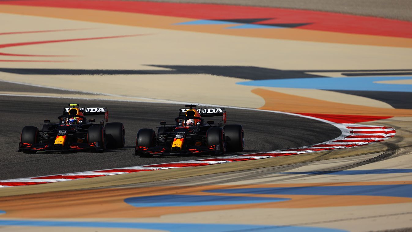 Forma-1, Max Verstappen, Sergio Pérez, Red Bull, Bahreini Nagydíj 2021, szombat 