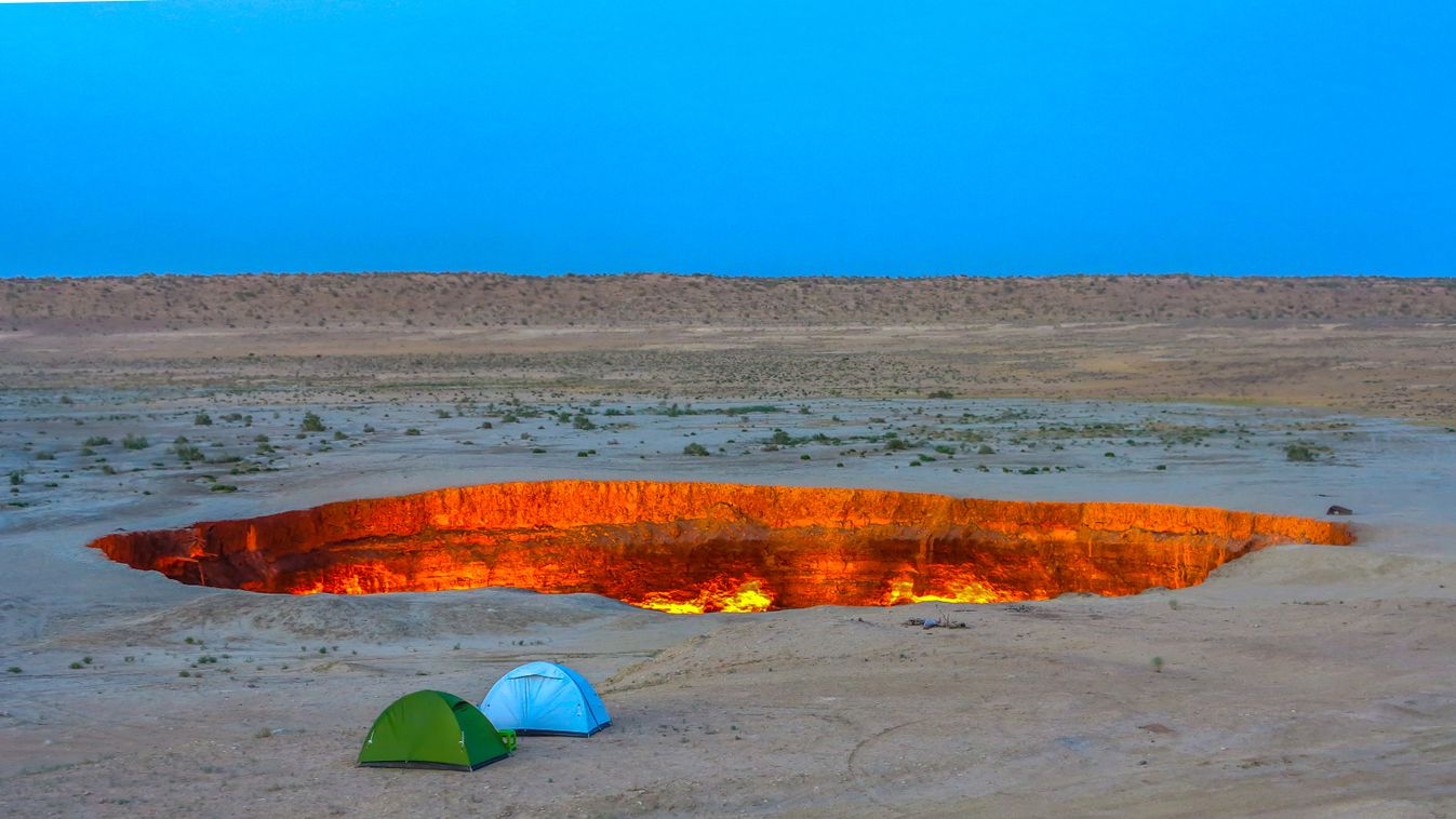 Gates of Hell, Turkmenistan, A pokol kapuja, ember alkotta kráter 