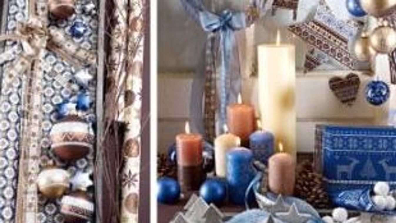 Karácsonyi dekoráció trend 2013 Kék házikó