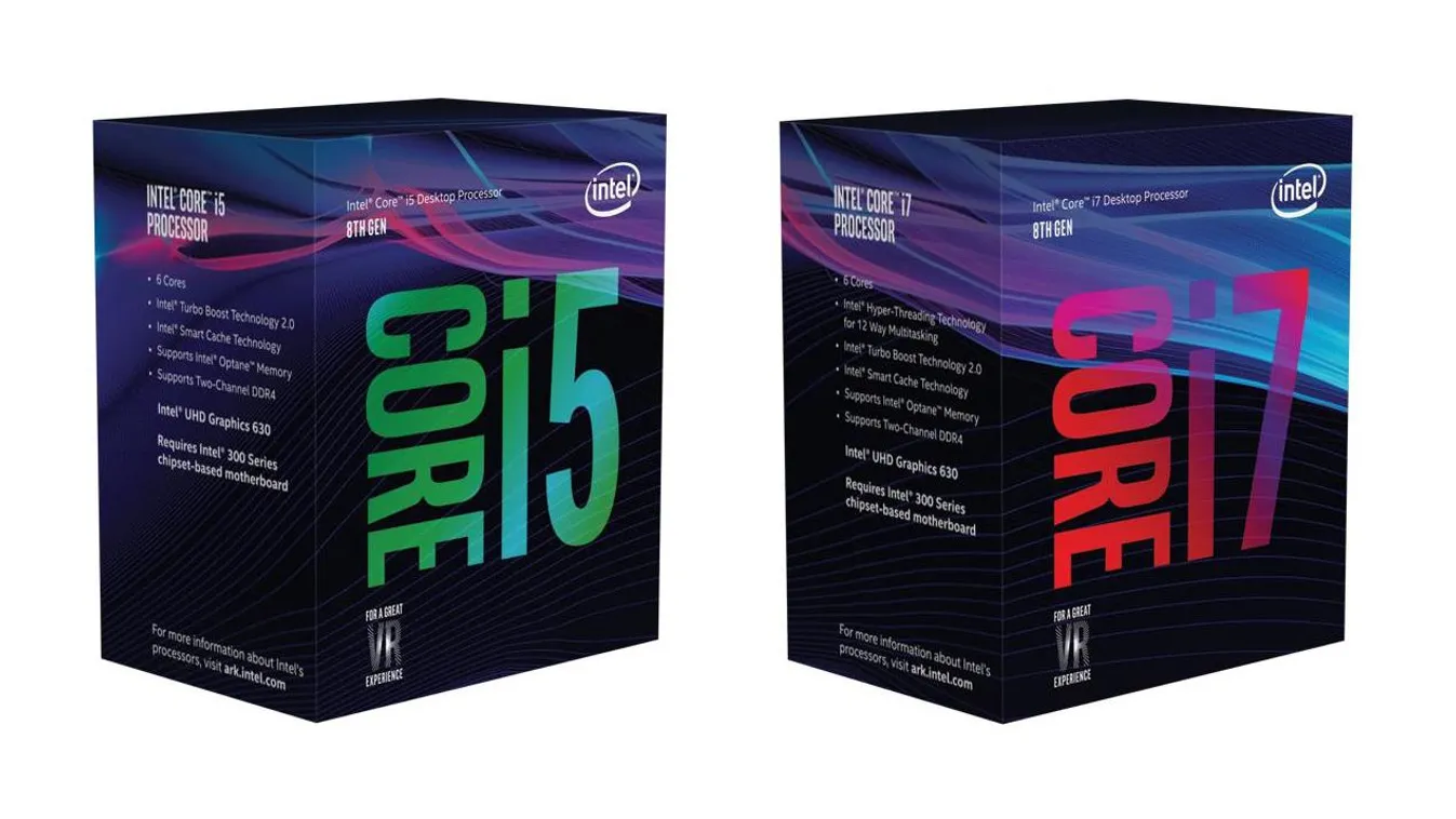 intel core i5 core i7 cofee lake processzor cpu doboz 