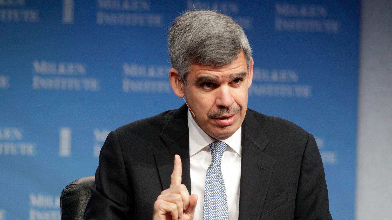 Mohamed A. El-Erian, CEO and co-CIO of PIMCO, speaks at the Milken Institute Global Conference in Beverly Hills, California :rel:d:bm:GF2E94T183F01 