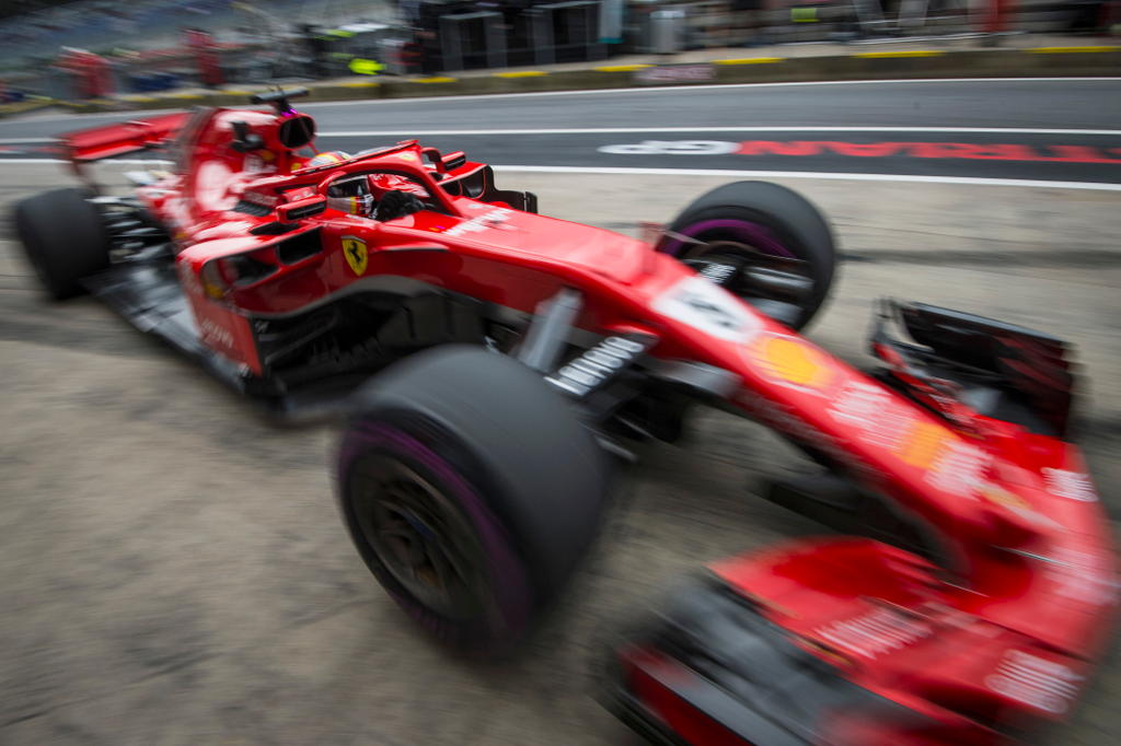 A Forma-1-es Osztrák Nagydíj pénteki napja, Sebastian Vettel, Scuderia Ferrari 