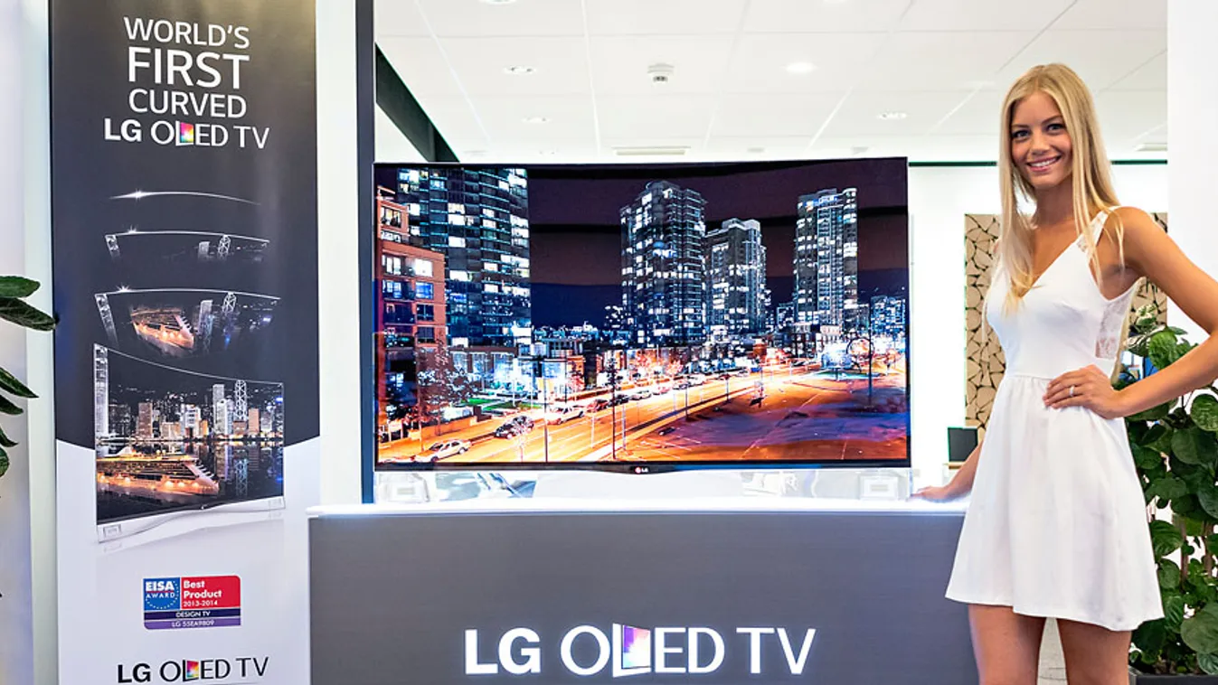 LG hajlított OLED tévé 