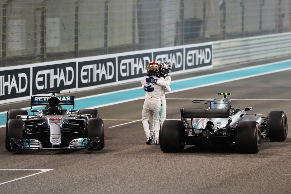 Forma-1, Valtteri Bottas, Lewis Hamilton, Mercedes-AMG Petronas, Abu-dzabi Nagydíj 