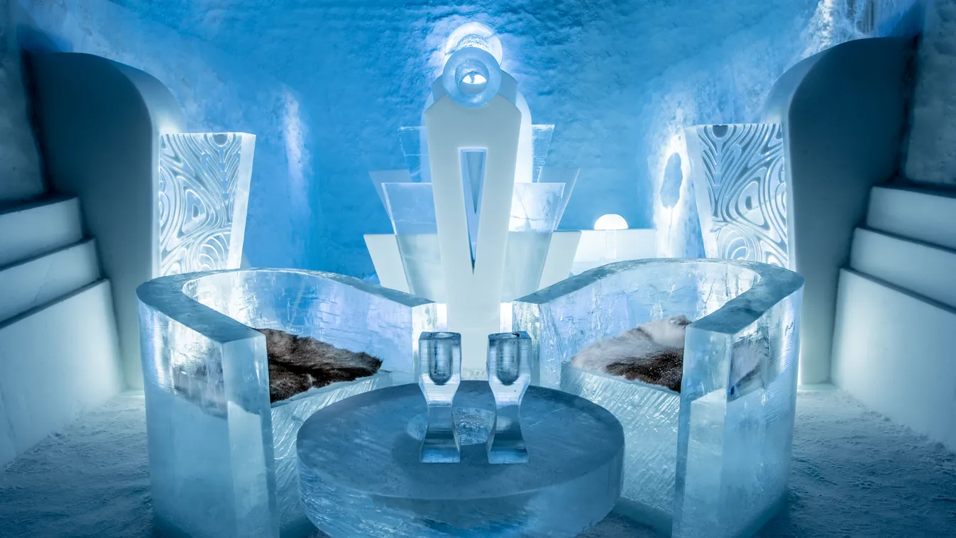 Jukkasjarvi, a svédországi jéghotel, ahol -5 fokban szállhatnak meg a vendégek, a világ leghidegebb hotele, galéria, 2023 