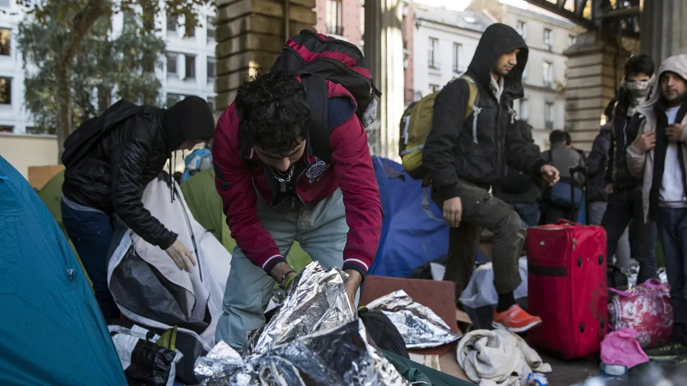 Párizs, migránstábor 