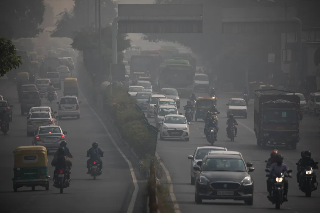 szmog, India, Új-Delhi 