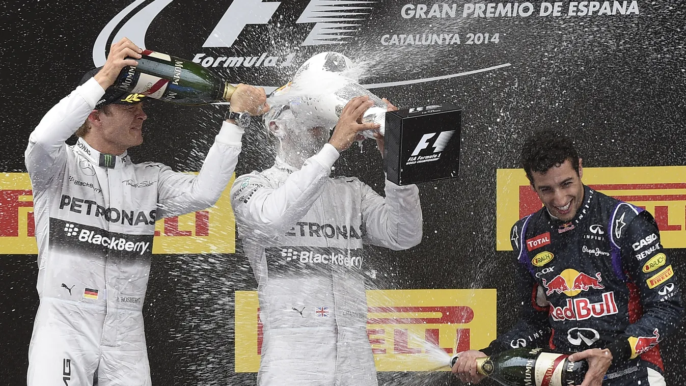 Forma-1, Nico Rosberg, Lewis Hamilton, Daniel Ricciardo, Spanyol Nagydíj 