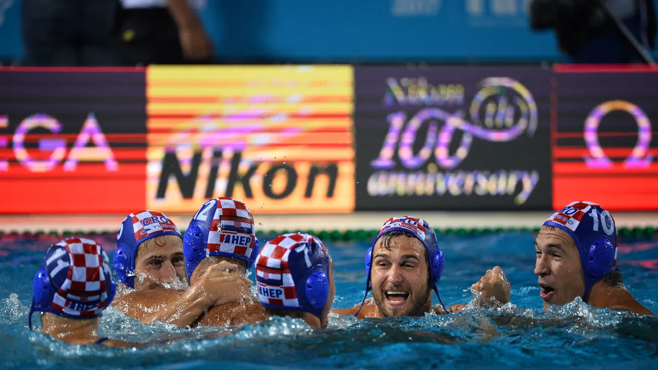 Vízilabda Vizes VB, FINA2017, döntő, Magyarország – Horvátország, meccs vége 