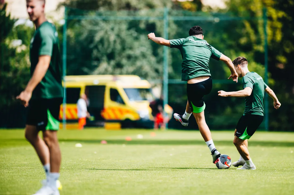 FTC, Fradi, Ferencváros, edzés, Hamrun elleni visszavágó előtt, Ferencváros - Hamrun Spartans, Európa Konferencia-liga, 2023.08.16. 