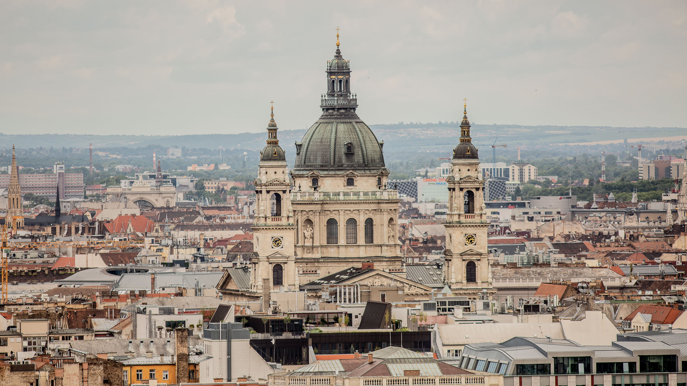 Budapest, város, látkép, belváros, Bazilika 