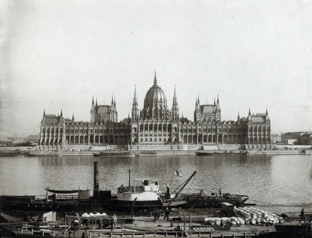Budapest, Parlament, Országház, 1900, fortepan 