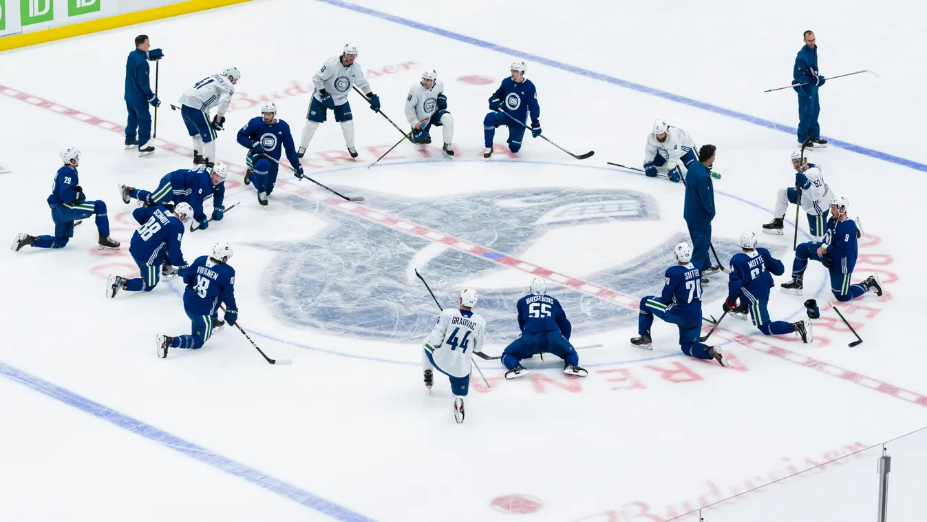 Vancouver Canucks Training Camp GettyImageRank2 Color Image HORIZONTAL digitally generated image hockey national hockey league rogers arena SPORT ICE HOCKEY PROFESSIONAL training camp 