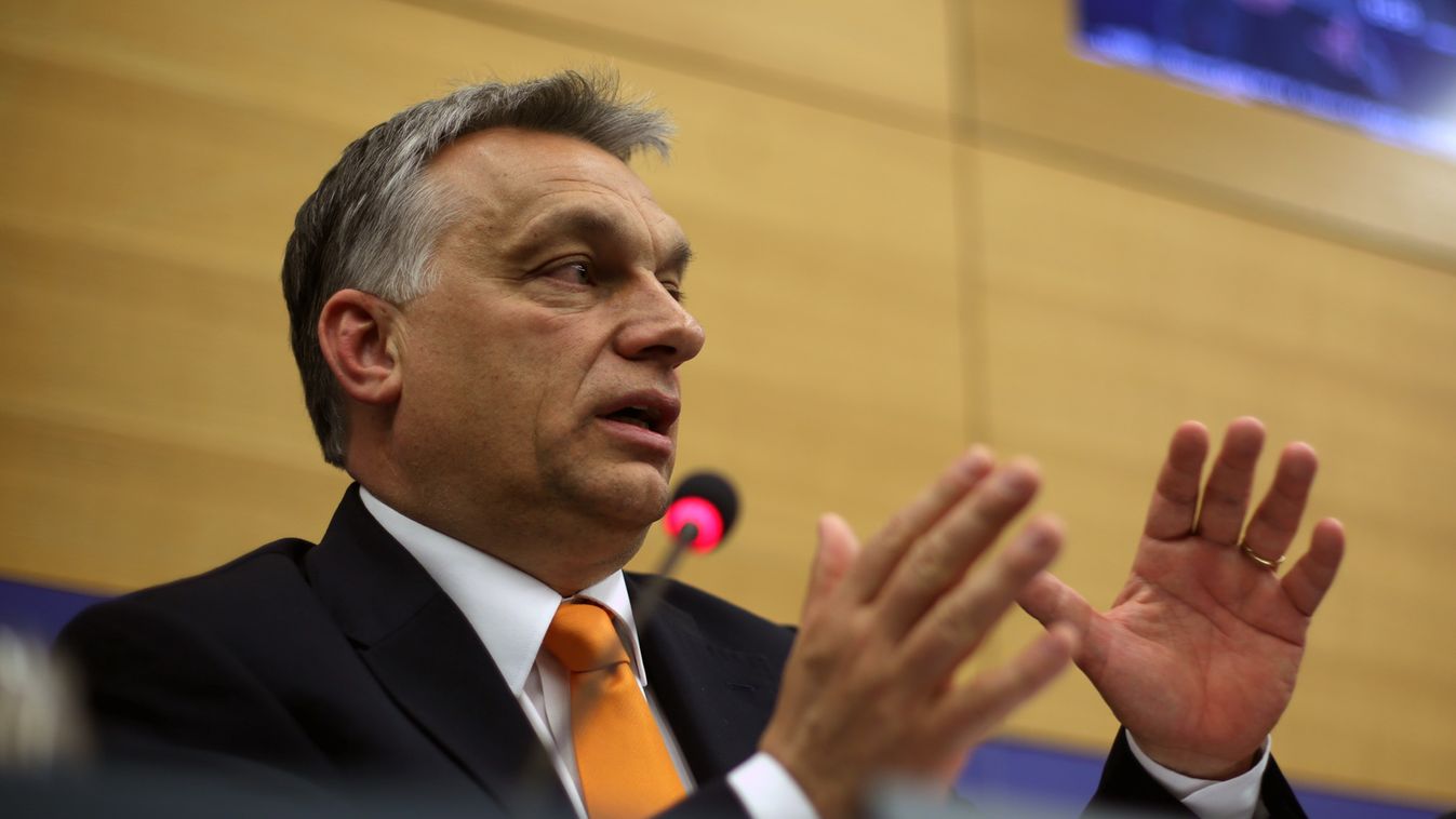 Orbán Viktor sajtótájékoztató az Európai Parlamentben 2015 május 19-én Orbán Viktor sajtótájékoztató az Európai Parlamentben 2015 május 19-én 