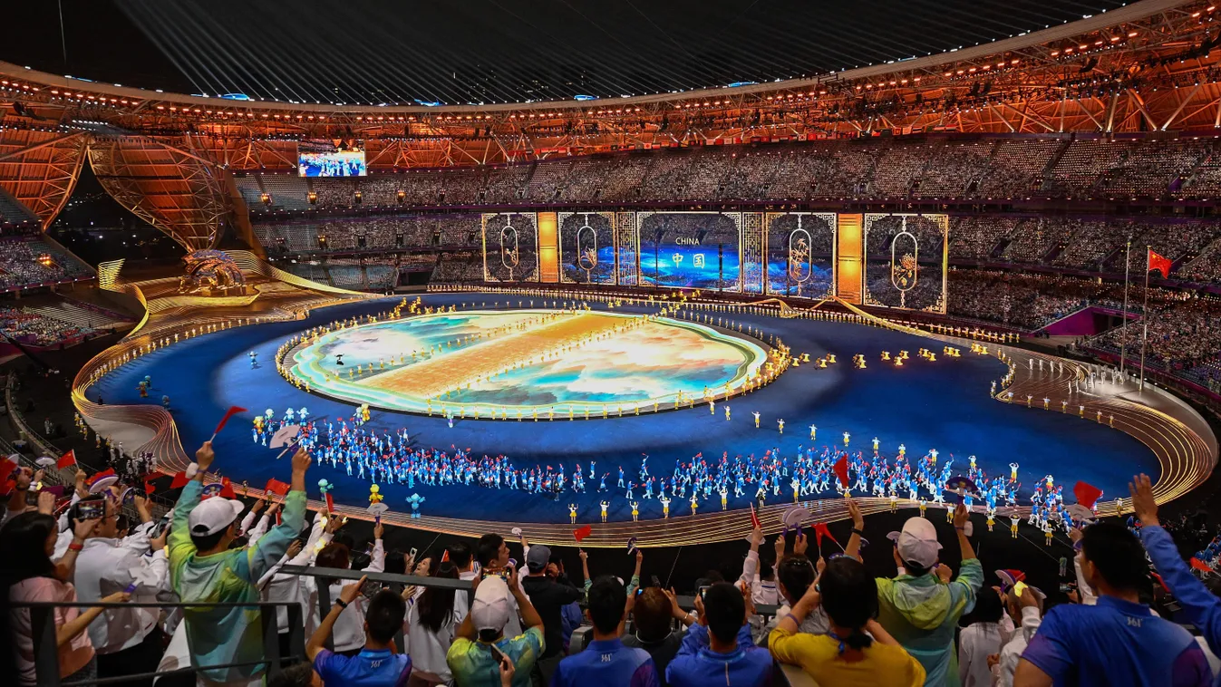 19. Ázsiai Játékok, Ázsiai Játékok, kína, sport, rendezvény, megnyitó, 2023, ünnepség 