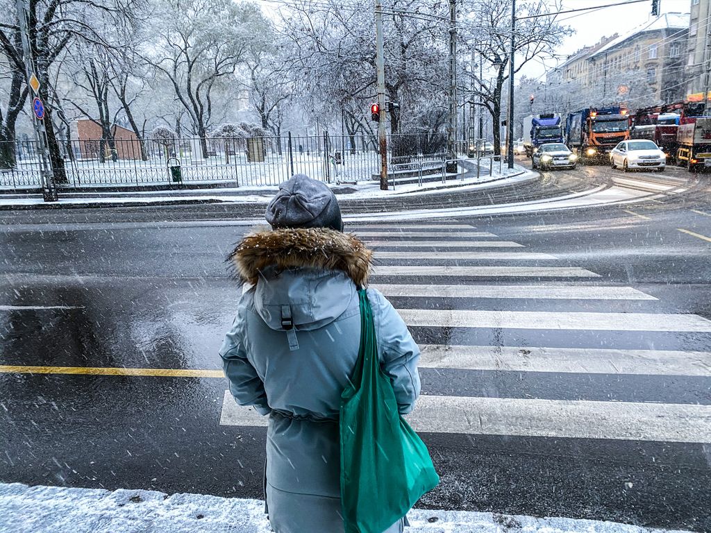 havazás, hó, tél, Budapest, időjárás 