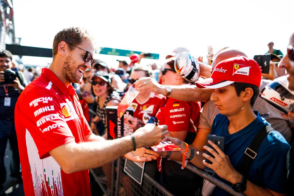 Előkészületek a Forma-1-es Brit Nagydíjra, Sebastian Vettel, Scuderia Ferrari 