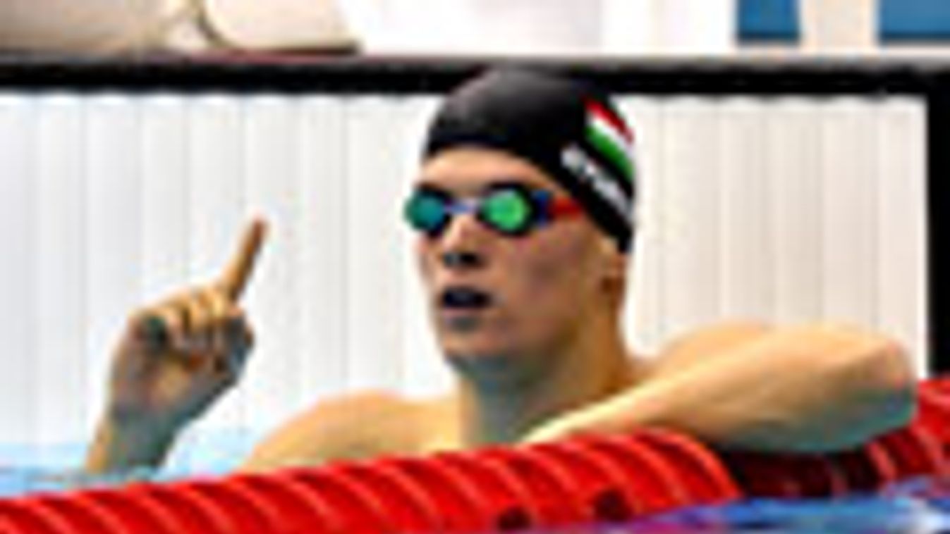 Gyurta Dániel a 2012-es londoni nyári olimpia férfi 200 méteres mellúszás versenyszámának elődöntője után