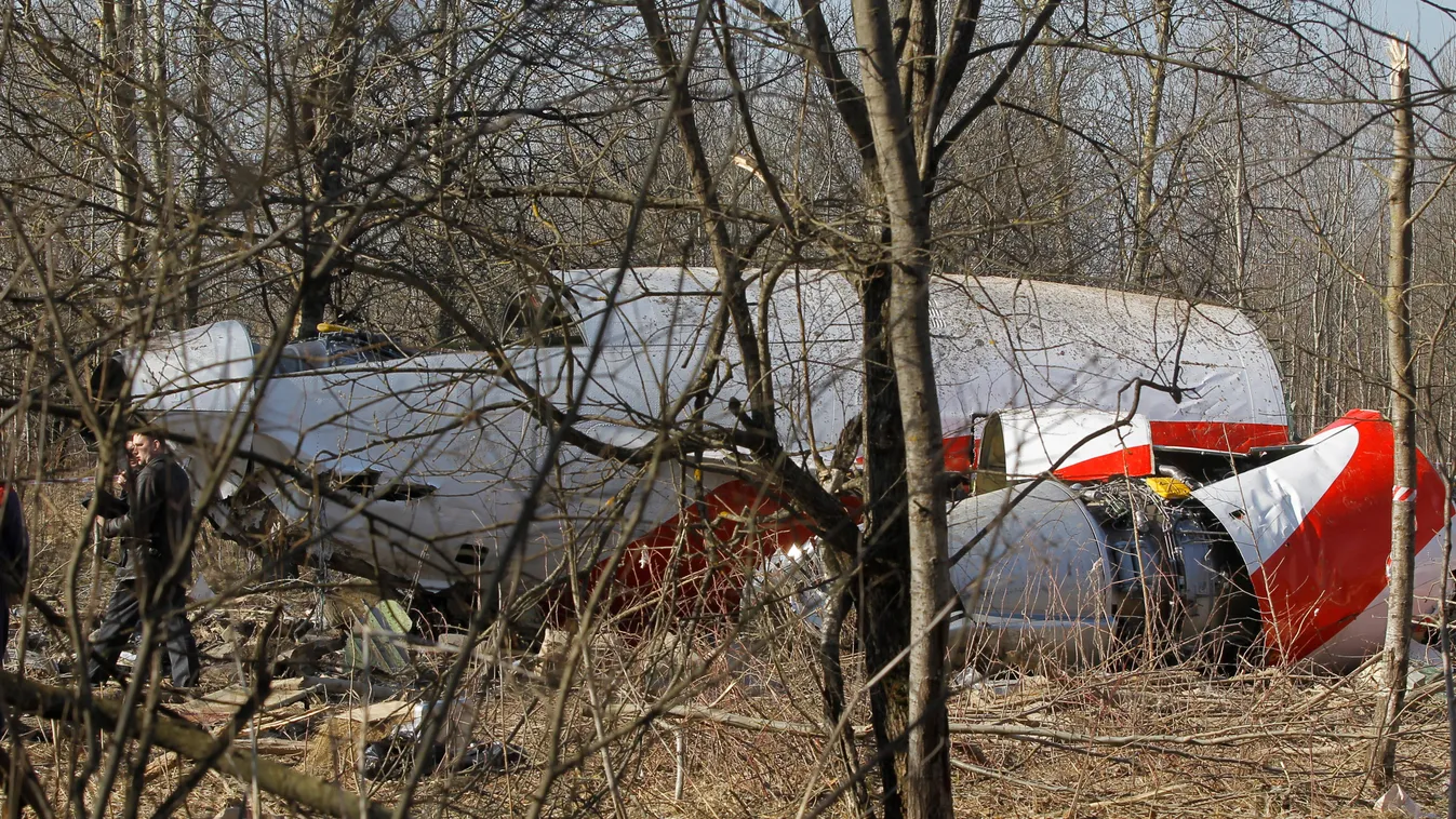 Polish Air Force Tu-154 crash site outside Smolensk aircraft plane crash HORIZONTAL 