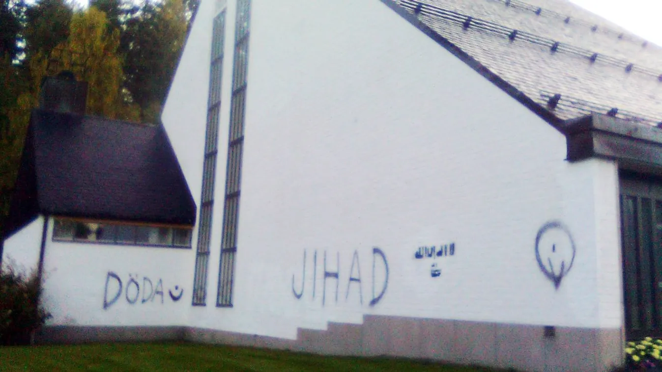 svédország dzsihád templomrongálás 