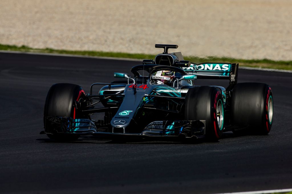 A Forma-1 előszezoni tesztje Barcelonában - 8. nap, Lewis Hamilton, Mercedes-AMG Petronas 