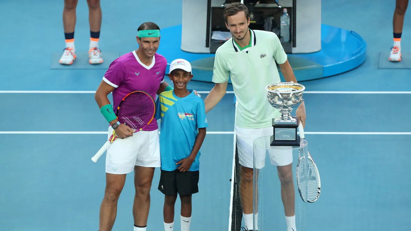 tennis Horizontal, Danyiil Medvegyev, Rafael Nadal, Australian Open 