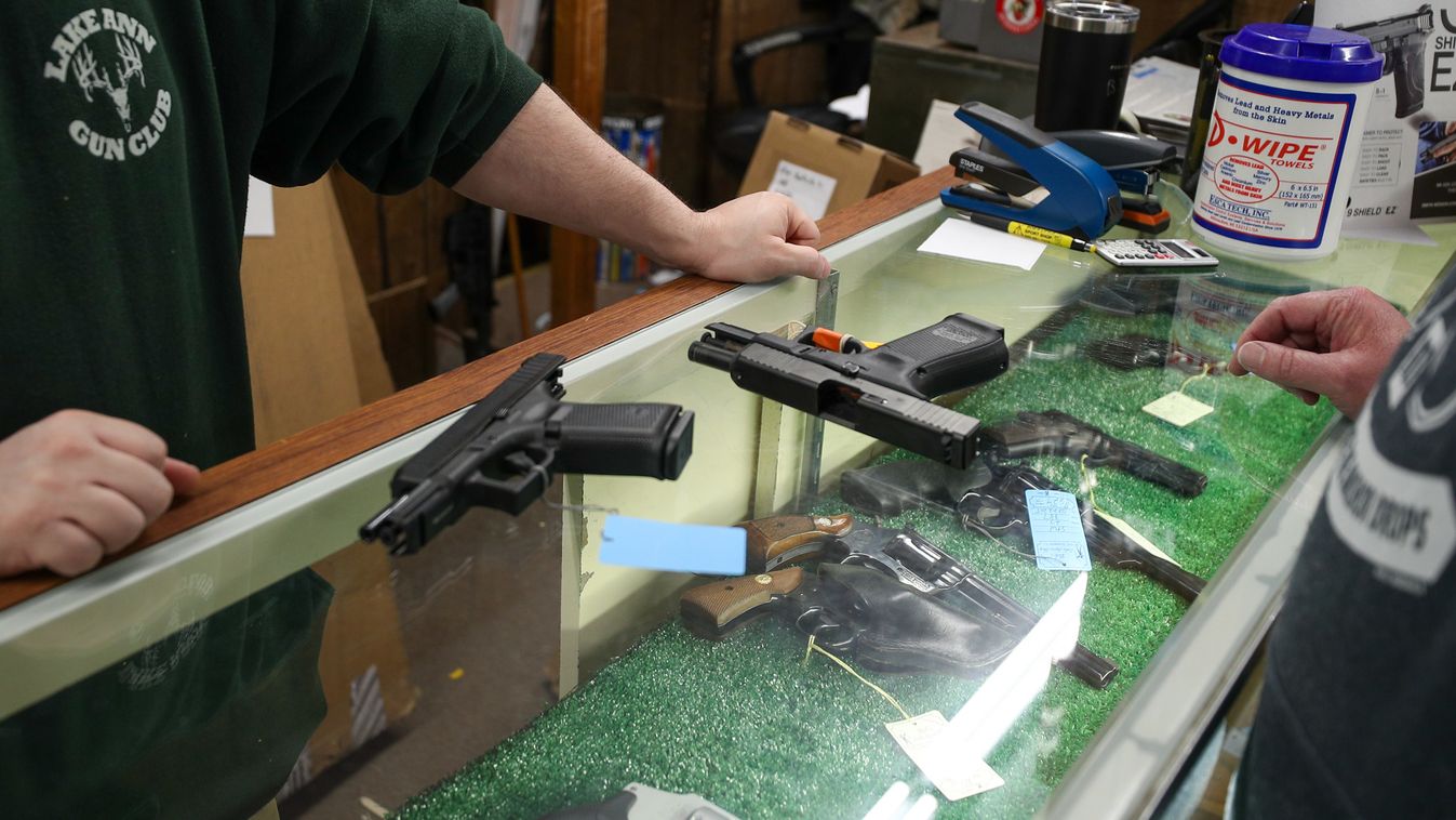 COVID 19,COVID19,Covid-19,Gun Shop New Jersey,gun store NEW JERSEY, USA - MARCH 17: A gun shop at the town of Glassboro was packed as buyers getting ammo and fire arms in New Jersey, United States on March 17, 2020 ahead coronavirus closures. Tayfun Cosku