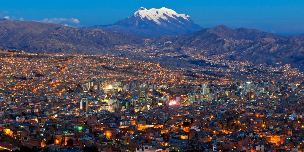 La Paz, Bolívia, látkép 