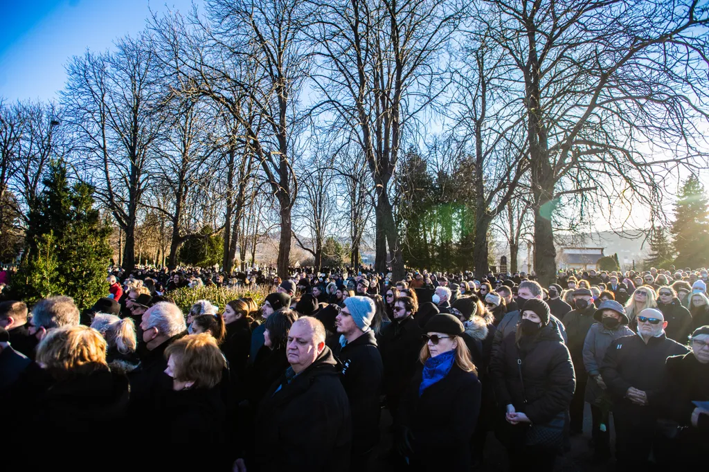 Babicsek Bernát temetése, Solymári temető, 2022.01.15. 