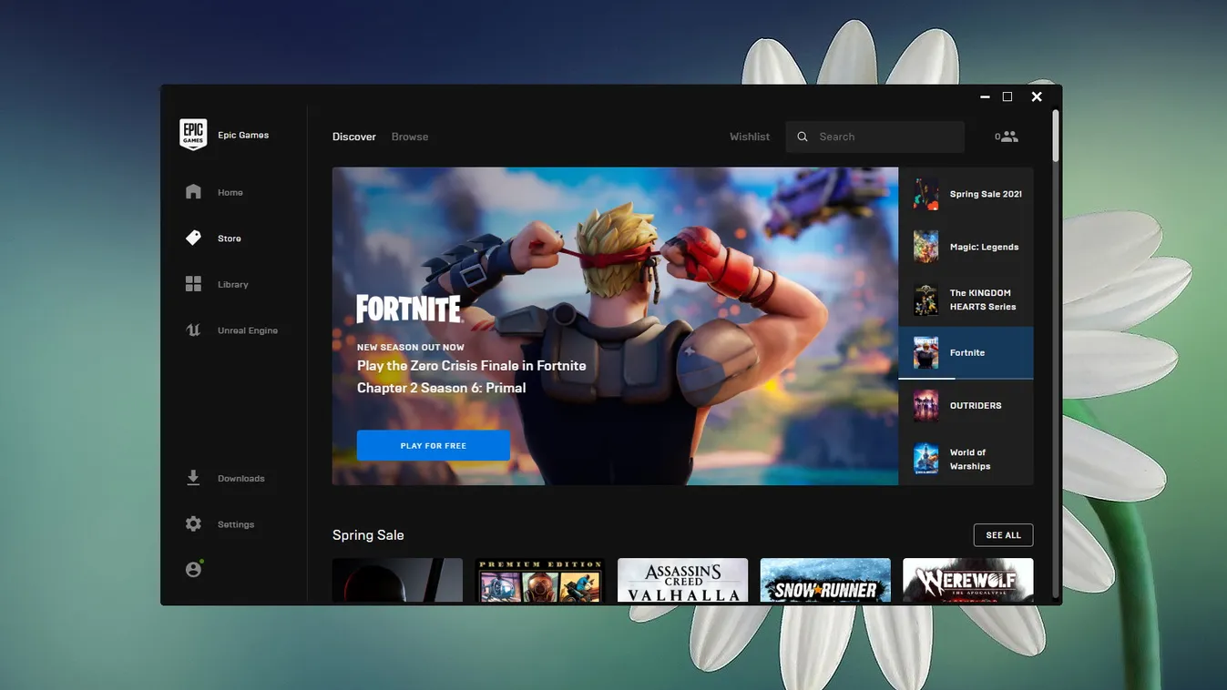 epic games launcher store 