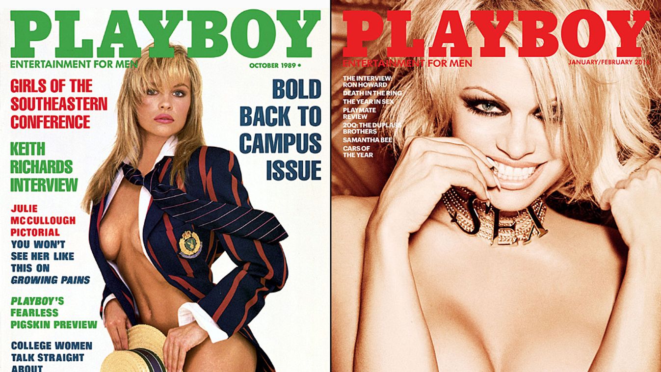 Pamela Anderson első és legutóbbi Playboy-címlapja 