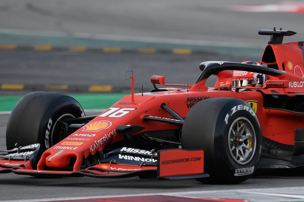 Forma-1, teszt, Barcelona, Charles Leclerc, Scuderia Ferrari 