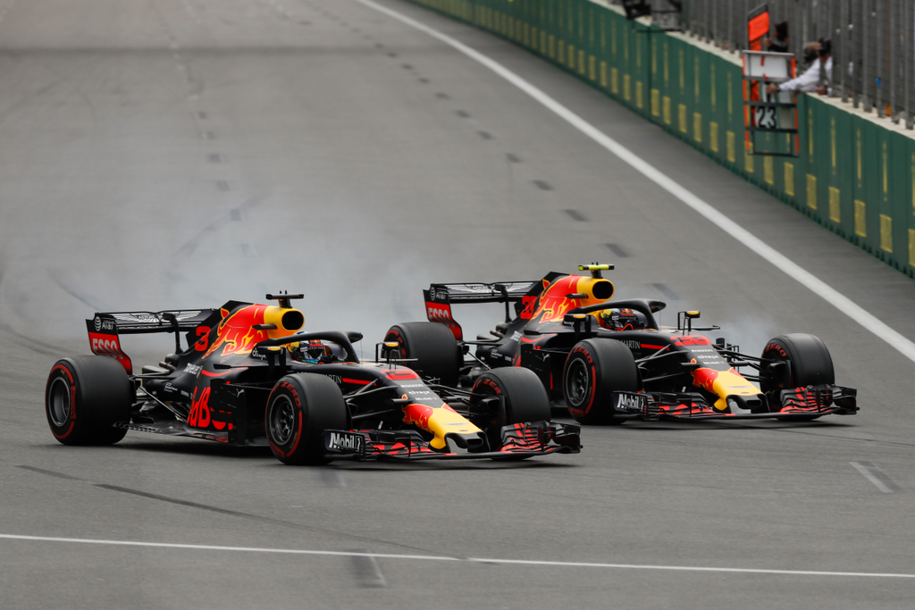 A Forma-1-es Azeri Nagydíj, Max Verstappen, Daniel Ricciardo, Red Bull 
