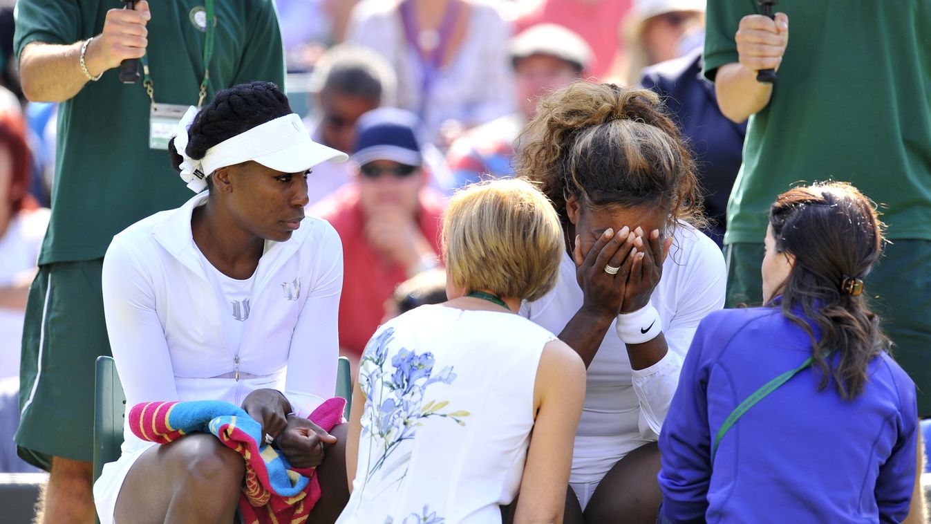 Serena Williams rosszul lett Wimbledonban 