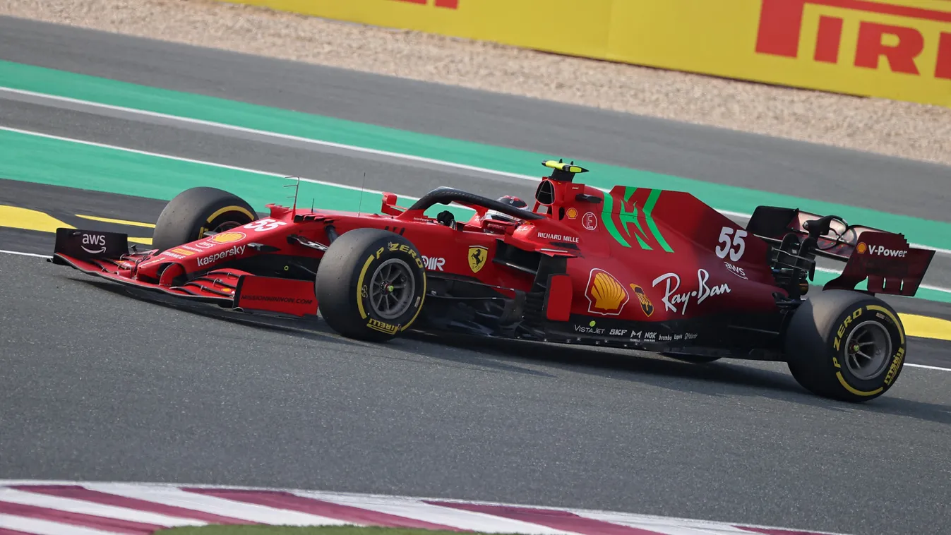 Forma-1, Carlos Sainz, Ferrari, Katari Nagydíj 2021, péntek 