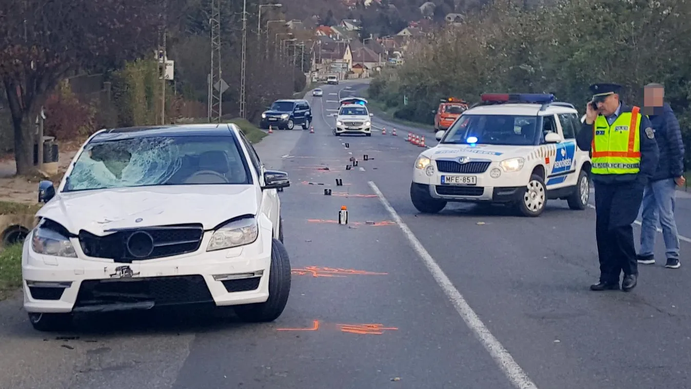 Halálos gázolás Gödöllőn rendőr autó rendőrautó halál 