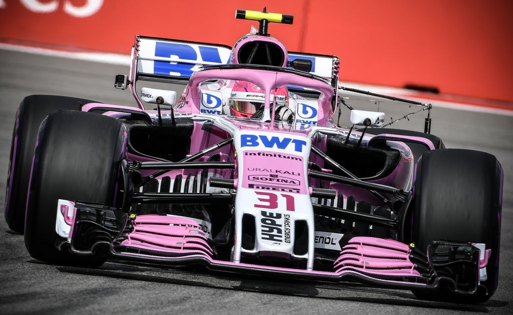 A Forma-1-es Orosz Nagydíj pénteki napja, Esteban Ocon, Force India 