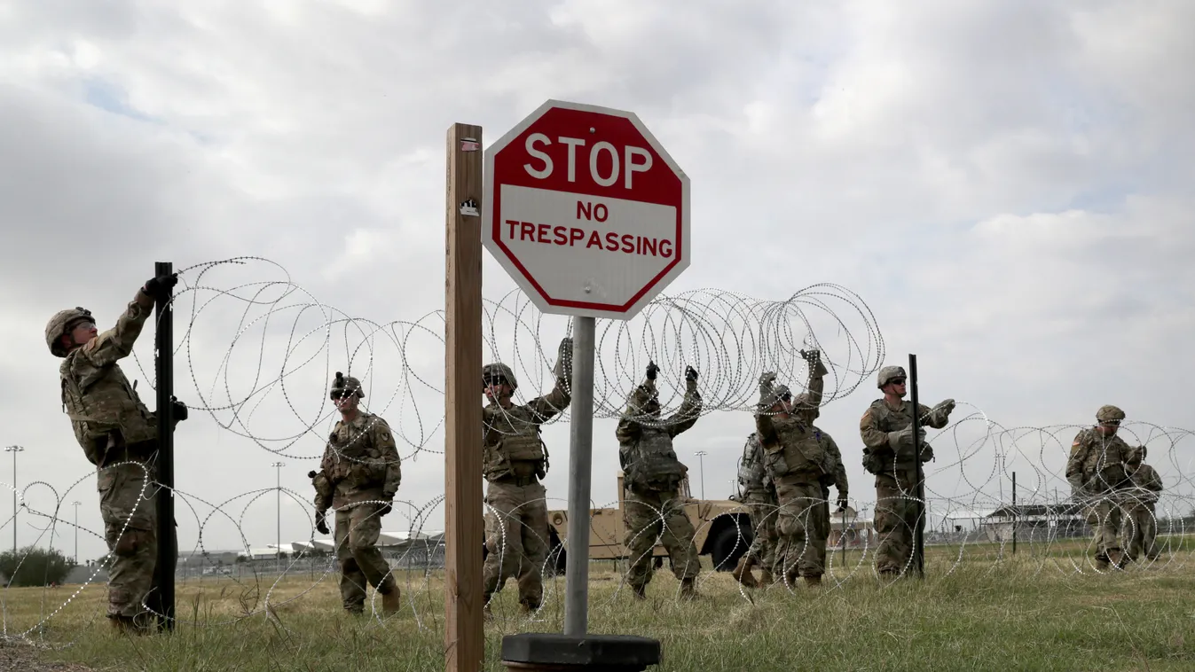 Troops Arrive To U.S. Mexico Border Spots Where Migrant Caravan May Arrive In Coming Weeks GettyImageRank1 Geographical Locations HORIZONTAL Army Soldier USA Texas LAW Color Image Photography US Military Human Interest Donna Topix Bestof Bestpix Gulf Coas
