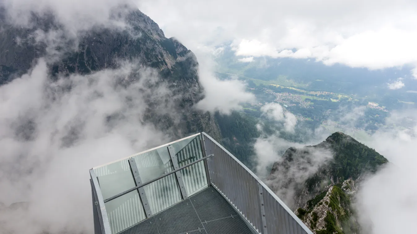 Garmisch-partenkirchen, Alpspix, kilátó, német, fedélzet, látványosság, magas, kilátó, látvány, Alpspix, bajor, hegy, táj, nézőpont, hegység 