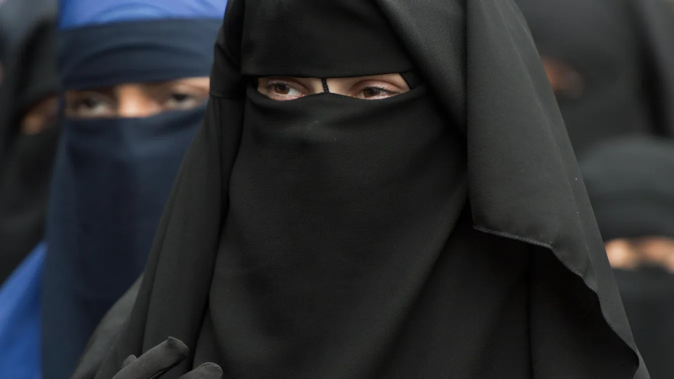 burkás nő, burka, Németország 