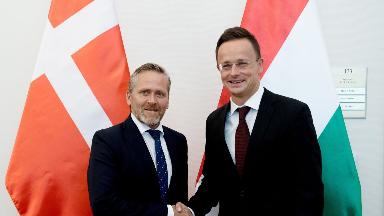 Szijjártó Péter és Anders Samuelsen dán külügyminiszter találkozója 