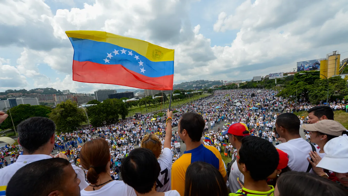 Venezuela gazdaság gazdasági csőd Caracas tüntetés 